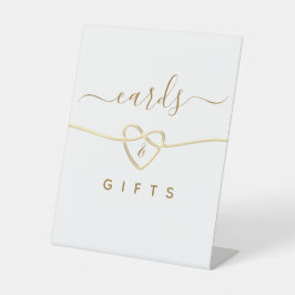 Señal de mesa para tarjetas y regalos de boda