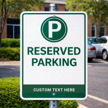 Señal de metal personalizada para estacionamiento