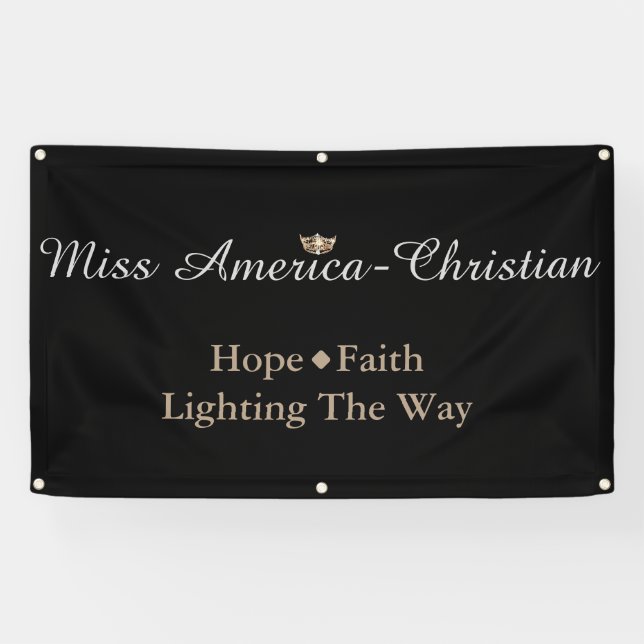 Señal de Miss América-Personalizado cristiana (Horizontal)