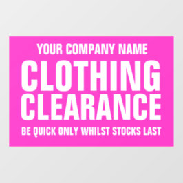 Señal de negocio de liquidación de tiendas minoris