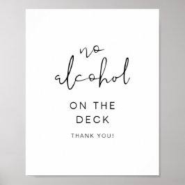 señal de no alcohol ADELLA Edgy Modern Minimalist