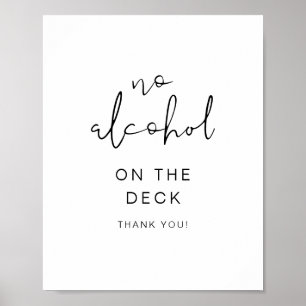 señal de no alcohol ADELLA Edgy Modern Minimalist
