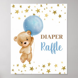 Señal de oso de Diaper Raffle