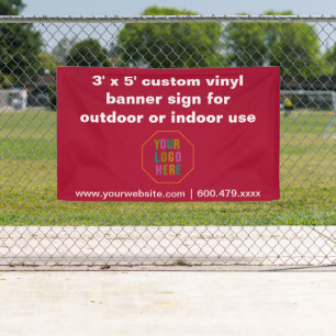 señal de pancarta de vinilo personalizada para uso