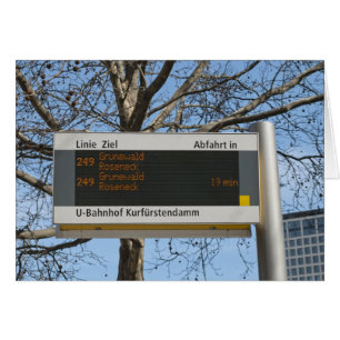 Señal de parada de autobús en Berlín