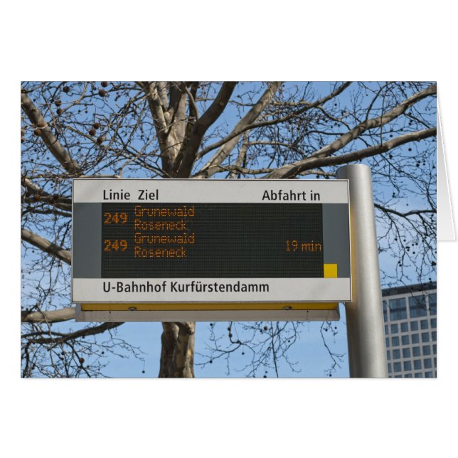 Señal de parada de autobús en Berlín (Anverso (Horizontal))