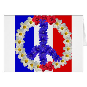 señal de paz de bandera francesa