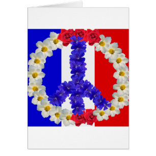 señal de paz de bandera francesa