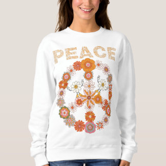 SEÑAL DE PAZ DE FLOWERS LOVE - Camisas sudaderas