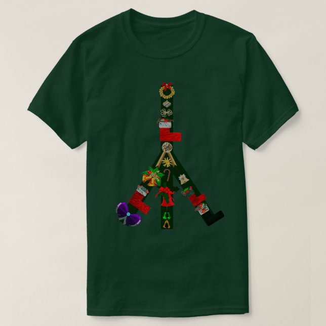 Señal de paz de navidades camiseta (Diseño del anverso)