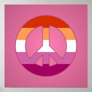 señal de paz del orgullo lésbico