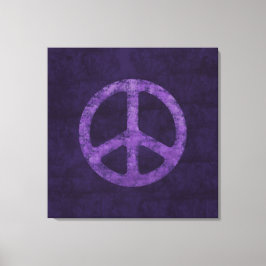 Señal de paz púrpura angustiada