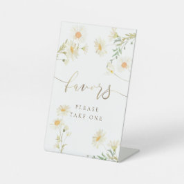 señal de pedestal de daisies