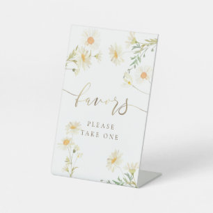 señal de pedestal de daisies