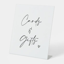 Señal de pedestal para boda minimalista Tarjetas y