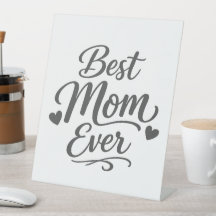 Señal de pedestal para la mejor mamá del mundo reg