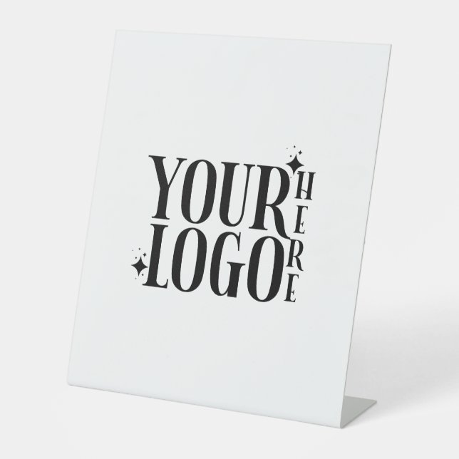 señal de pedestal publicitaria con logotipo comerc (Anverso)