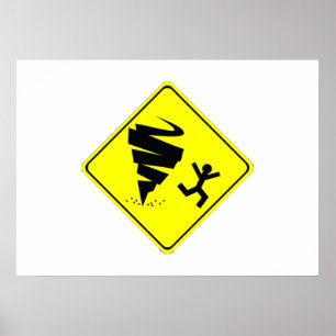 Señal de peligro del tornado