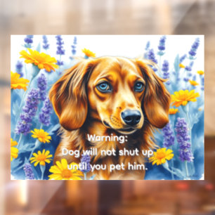 Señal de perro lindo