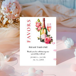 Señal de Petals y Prosecco Bridal Shower Favor