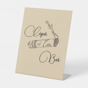 Señal de pie de barra de puros para los Groomsmen