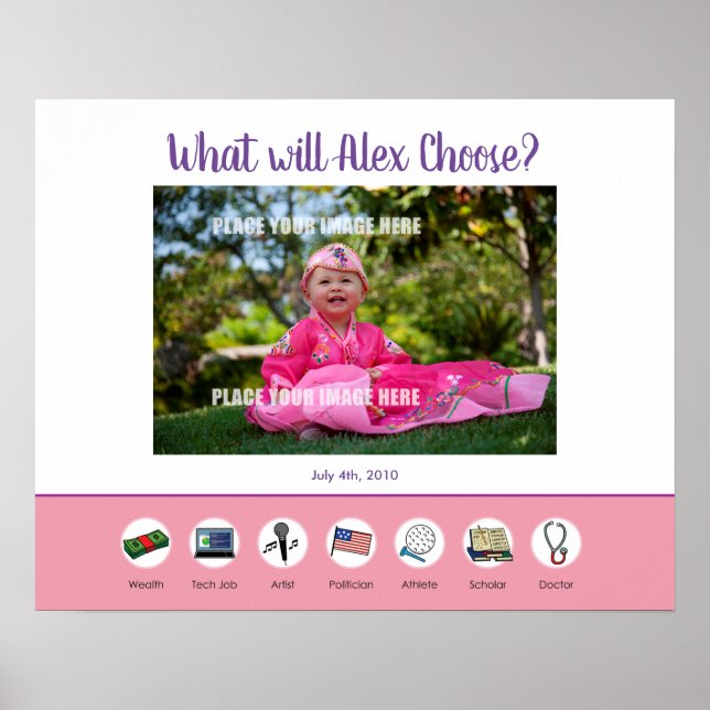 Señal de primer cumpleaños de Doljabi Doljanchi Do (Frente)