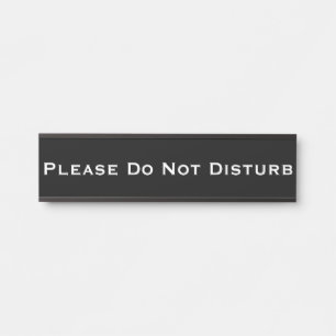 Señal de puerta de placa extraíble 'No Molestar'