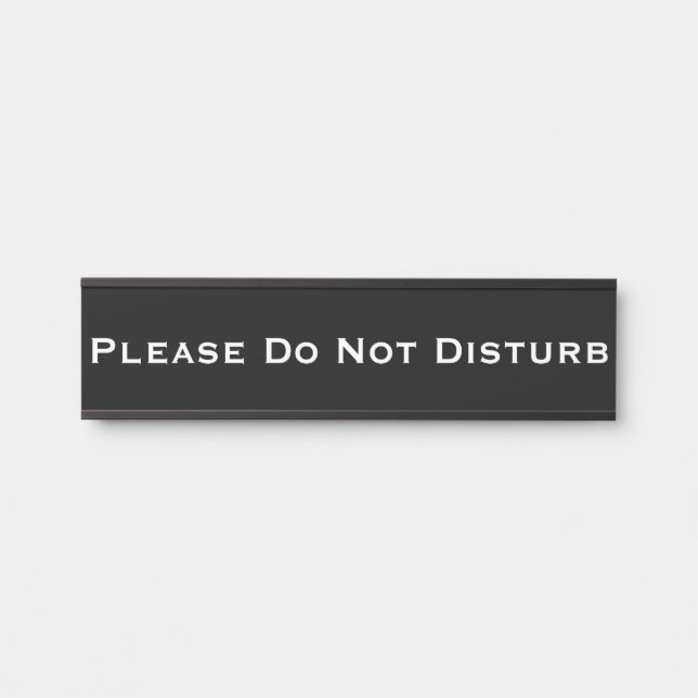 Señal de puerta de placa extraíble 'No Molestar' (Anverso)