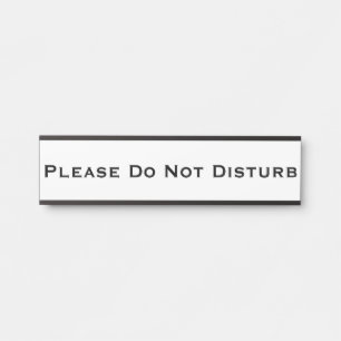 Señal de puerta de placa extraíble 'No Molestar'