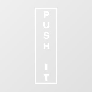 Señal de puerta empujar Señal de puerta minimalist