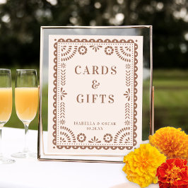 Señal de Recepción de Boda Chic Neutral Papel Pica
