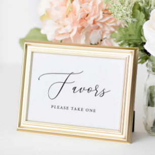 Señal de Regalos de Boda Rústicos con Caligrafía S