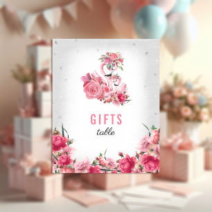 Señal de regalos para baby shower Flamingo Bailari