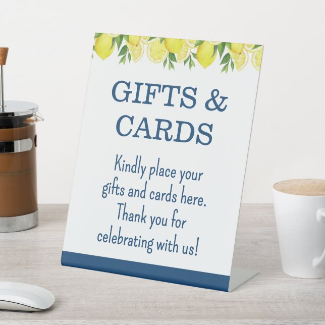 Señal de regalos y tarjetas de desayuno nupcial co (In Situ)