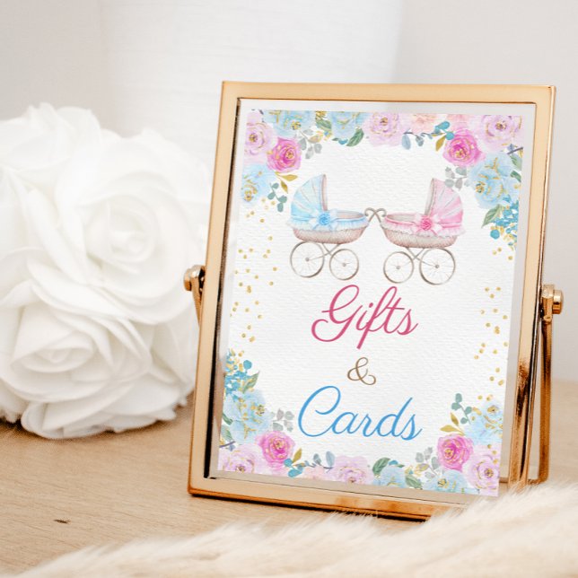 Señal de regalos y tarjetas de revelación de géner (Subido por el creador)