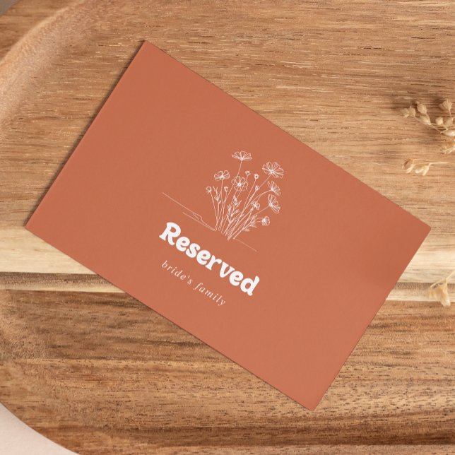 Señal de reservado de boda con flores silvestres b (Subido por el creador)