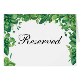 Señal de reservado para boda de verano. Tarjeta de
