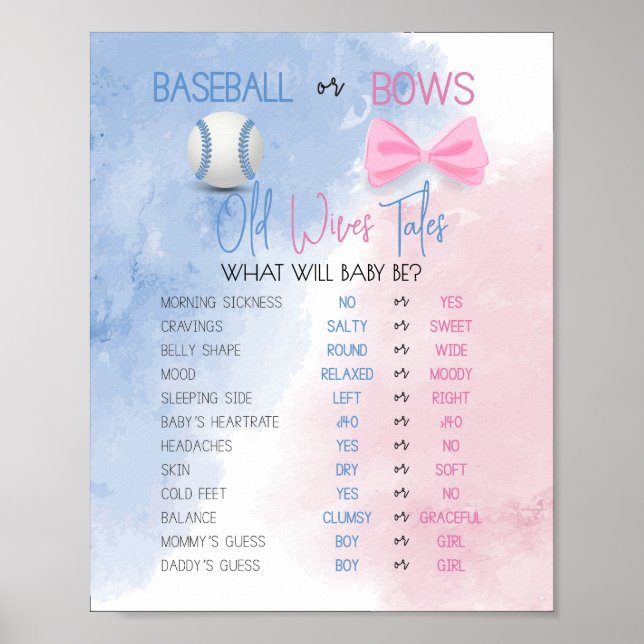 Señal de revelación de género de historias de viej (Frente)