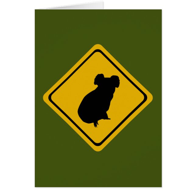 señal de ruta de koala (Frente)