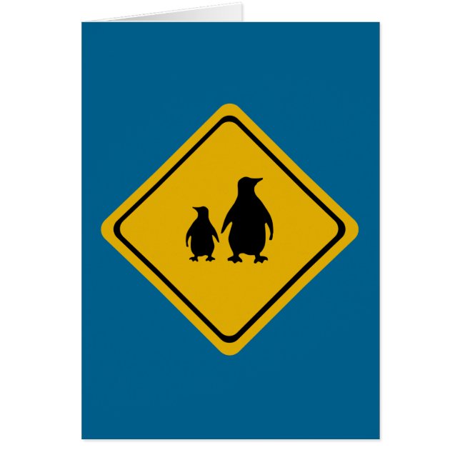 señal de ruta de pingüino (Frente)