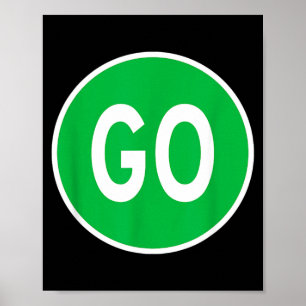 Señal de seguir Verde Luz de Tráfico Carretera Cal