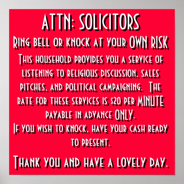 Señal de solicitud (Frente)