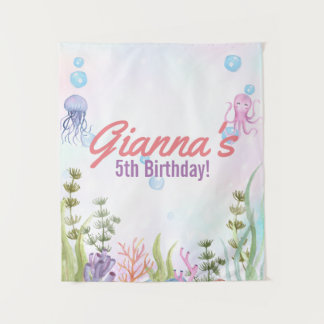 señal de tapiz de cumpleaños personalizada bajo el