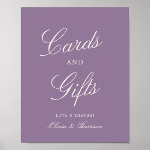 Señal de Tarjetas y Regalos de Boda con Caligrafía