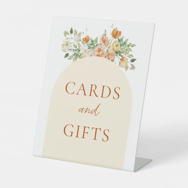 Señal de tarjetas y regalos para ducha de novia fl (Anverso)