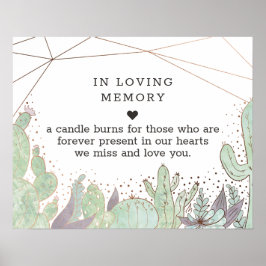 Señal de Terrario de Cactus y Suculentas En Memori