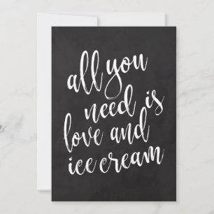 señal de tiza asequible creación de helado