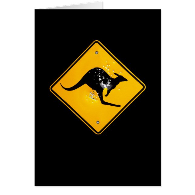 Señal de tráfico del canguro interior (Frente)