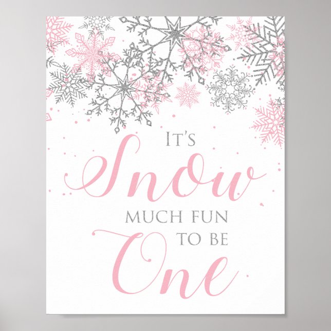 Señal de Uno Invierno Onederland Nieve Mucho Diver (Frente)