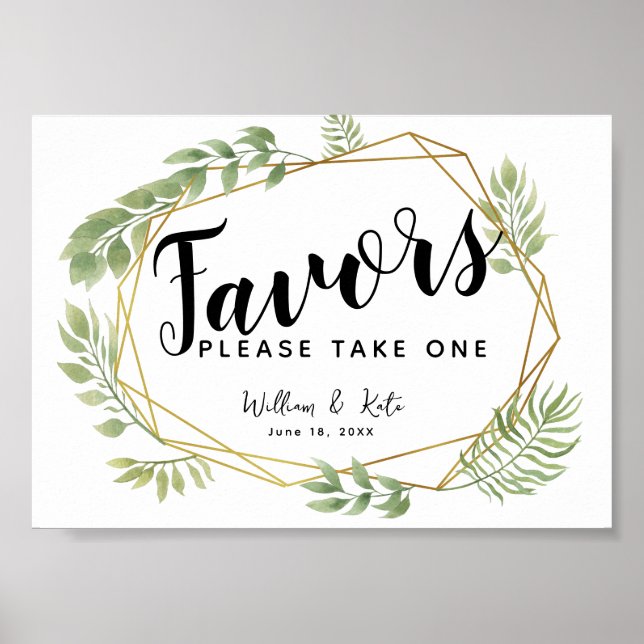 señal de vegetación cristalina verde Favoritos bod (Frente)